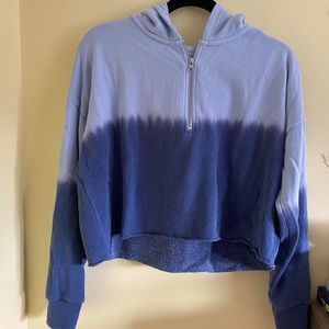 Aerie Tie Dye Quarter Zip Hoodie